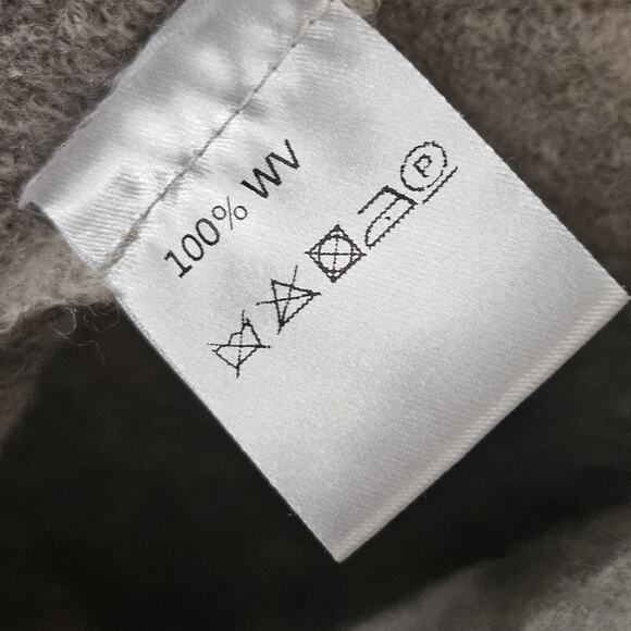 Stapf Austria Gray Beige Wool Open Long Cardigan Sweater Duster Medium - Picture 7 of 7